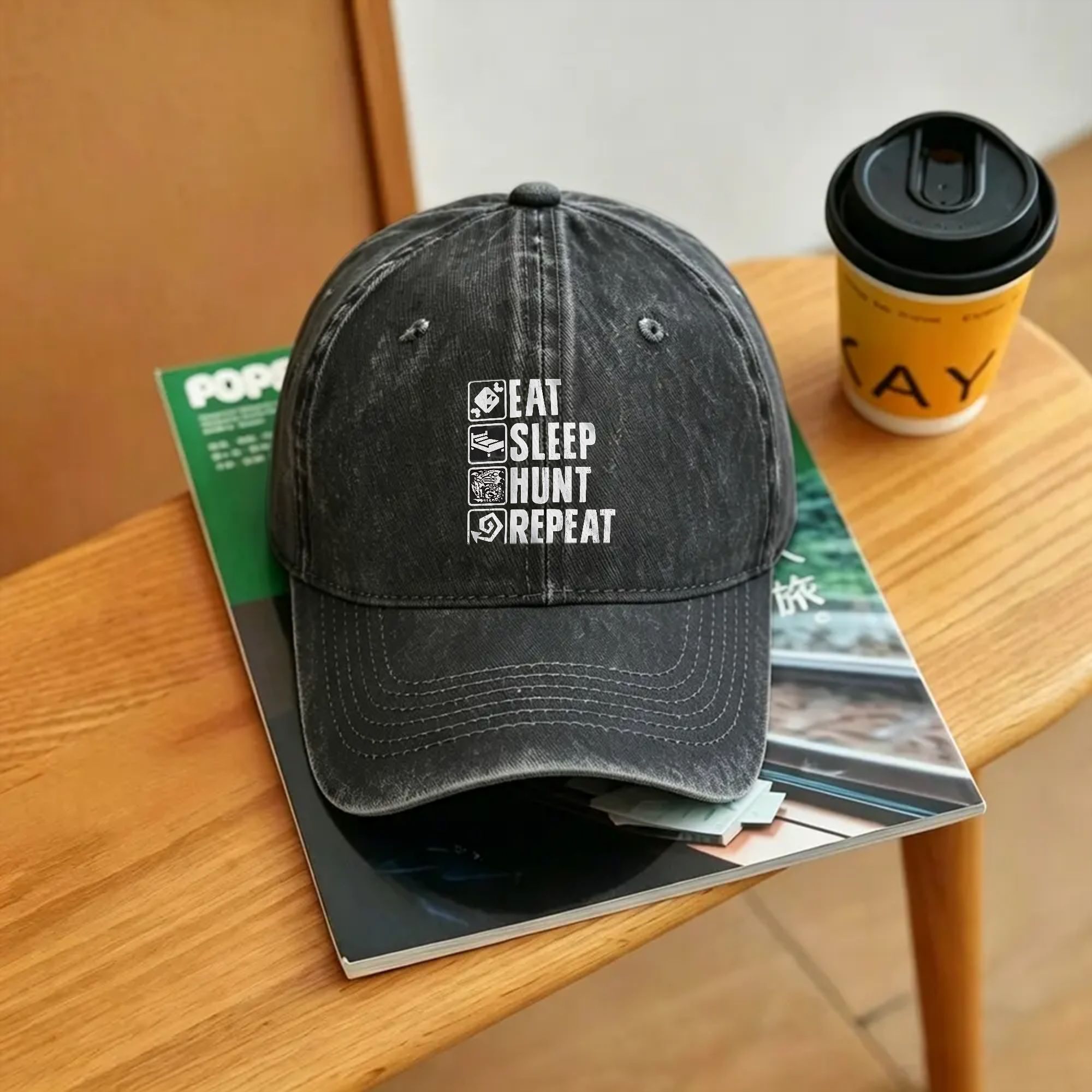 Retro Gaming Gift Ideas - Monster Hunter Eat Sleep Hunt Repeat