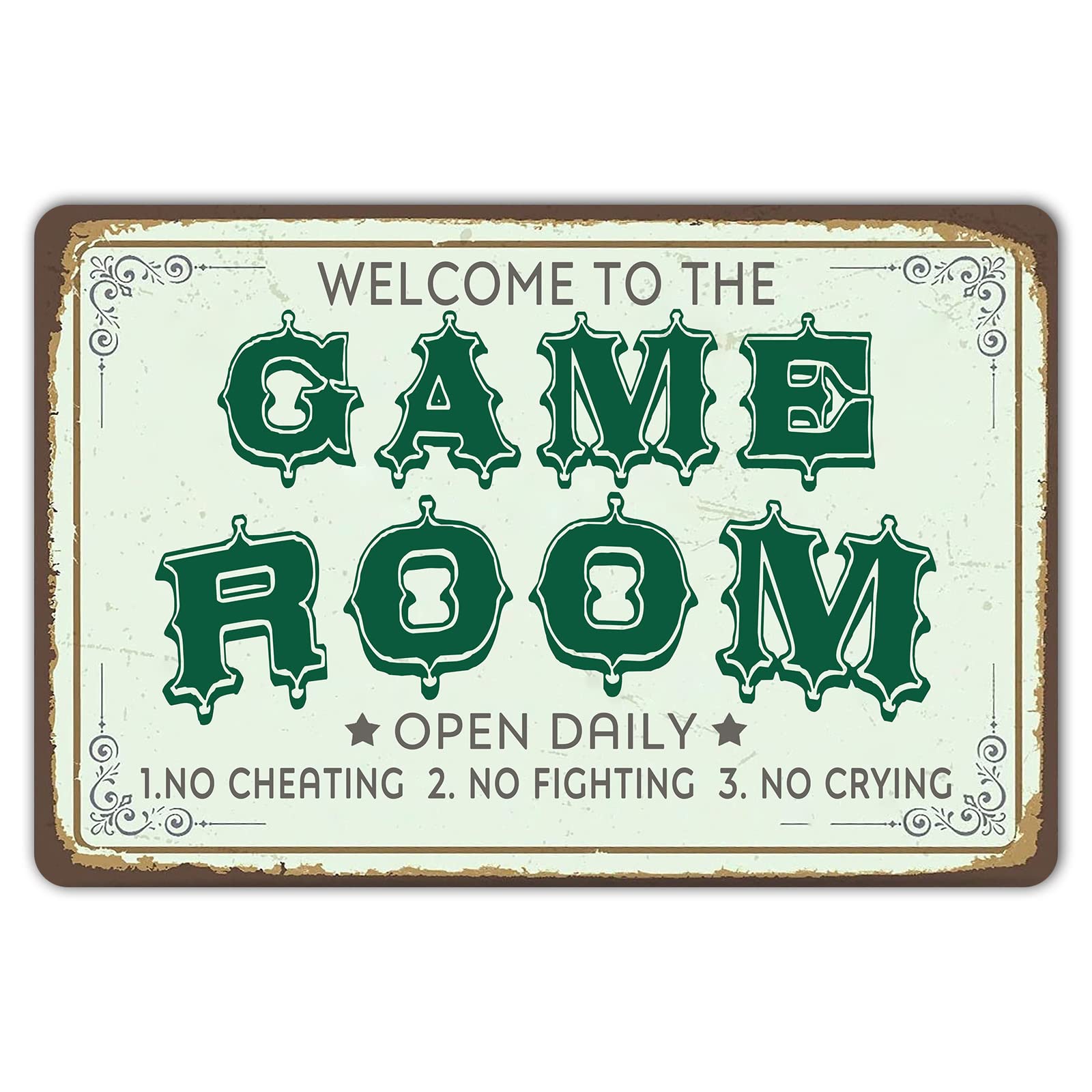Retro Gaming Ideas - Vintage Welcome To Game Room Tin