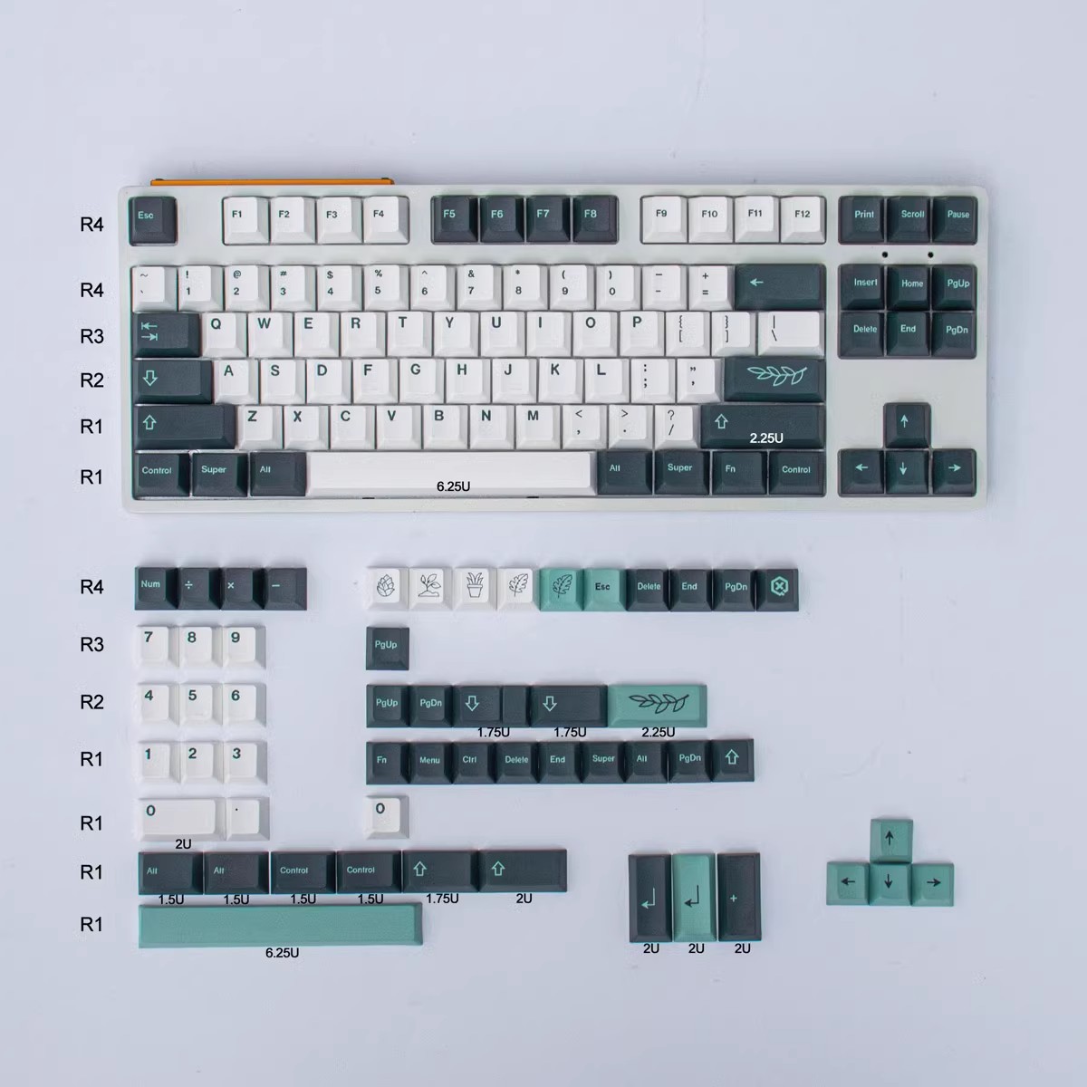 GMK Desert Botanical Keycaps P - Retro Gaming Keycaps review and price