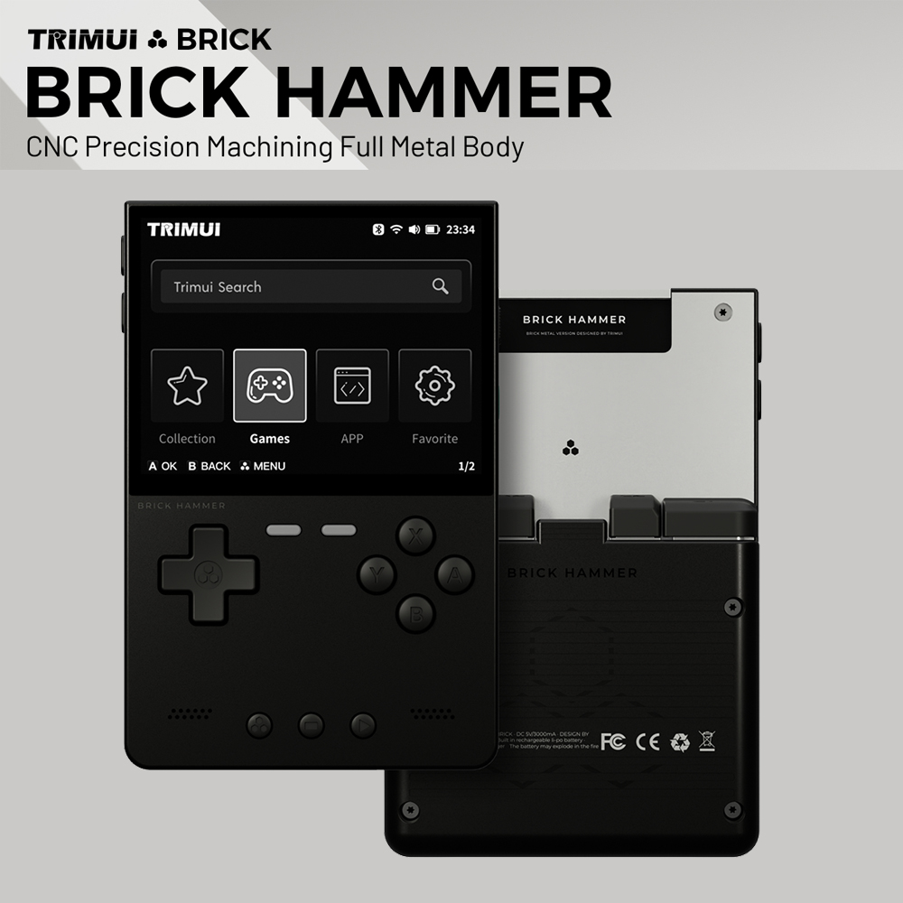 Metal Body Trimui Brick Hammer - Retro Gaming Laptop review and price