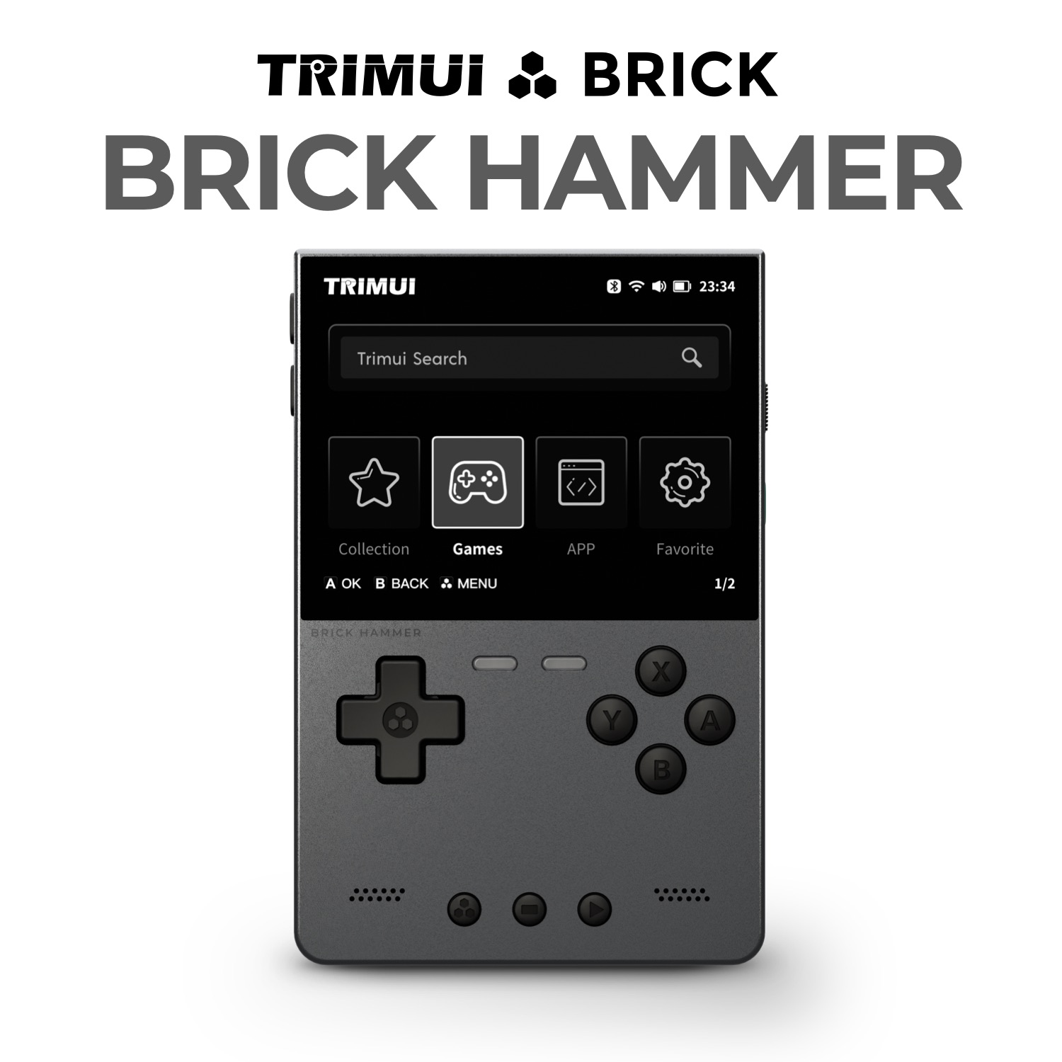 Metal Body Trimui Brick Hammer - Retro Gaming Laptop review and price